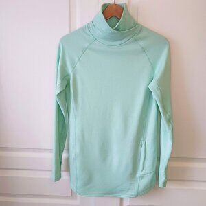 Duluth Trading Co Women's Scenic View Lightweight Fleece Tunic MintGreen Size XS